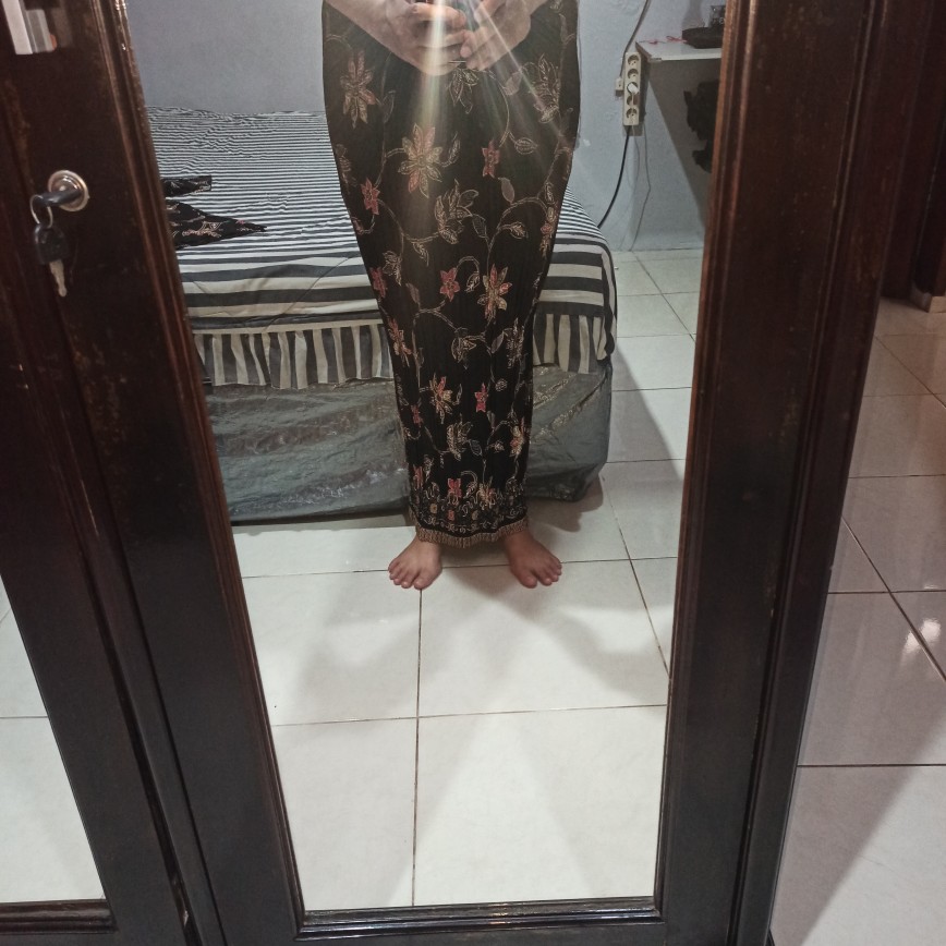 Couple Batik Jalar Black/ Rok Plisket