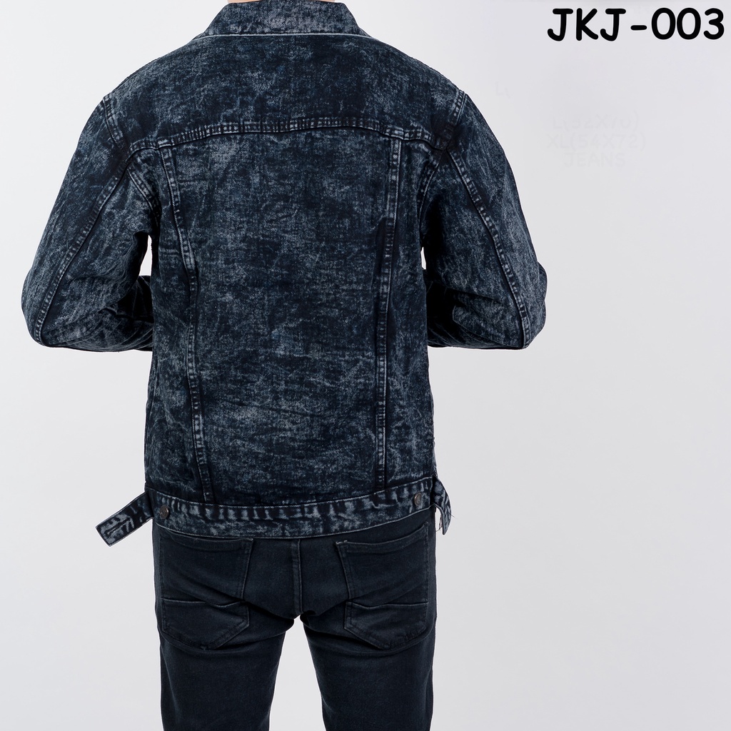 KBCollections Jaket Jeans Wash Denim Distro Premium Pria