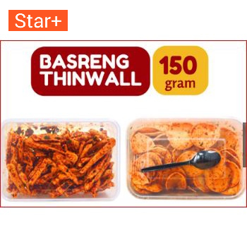 

(PROMO)Basreng Stik Daun Jeruk Pedas Cikruh Kemasan Thinwall / Kemasan Box (Free Sendok)