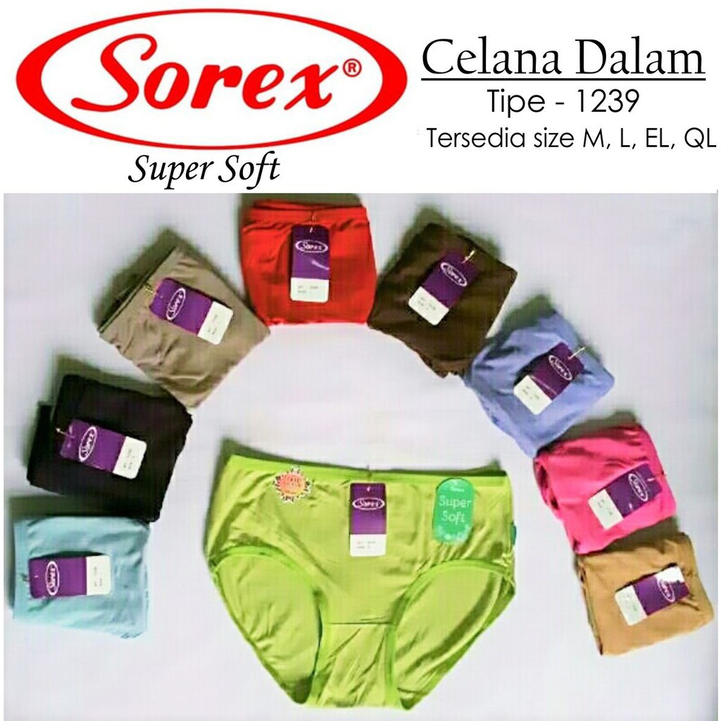 Celana Dalam (CD) Wanita Super Soft Merek Sorex 1239