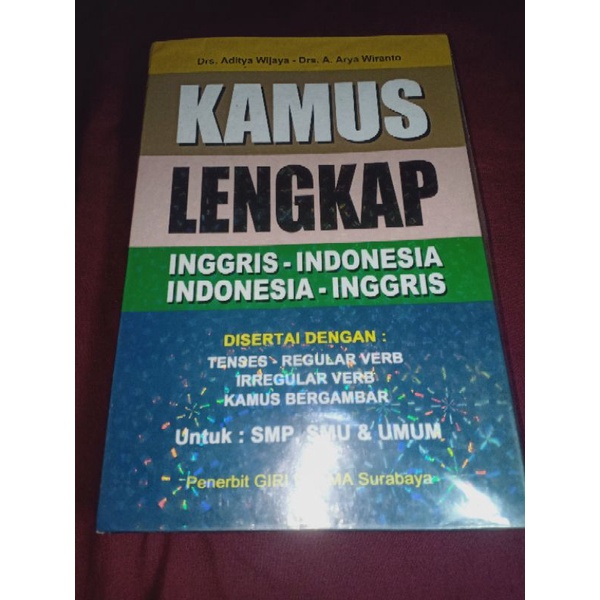kamus lengkap bahasa Inggris-indonesia ORI preloved