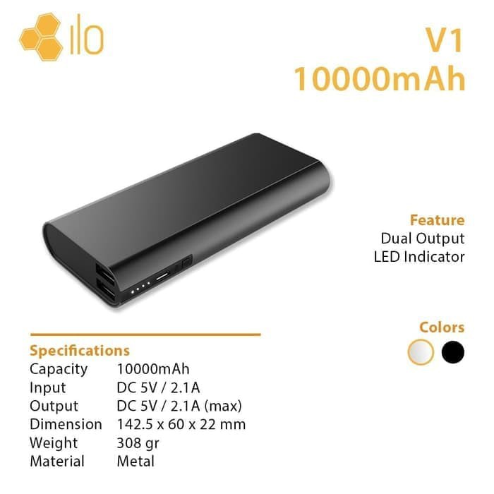 Hippo Power Bank ILO V1 10000mAh / 1   0000 mAh / 10.000mah