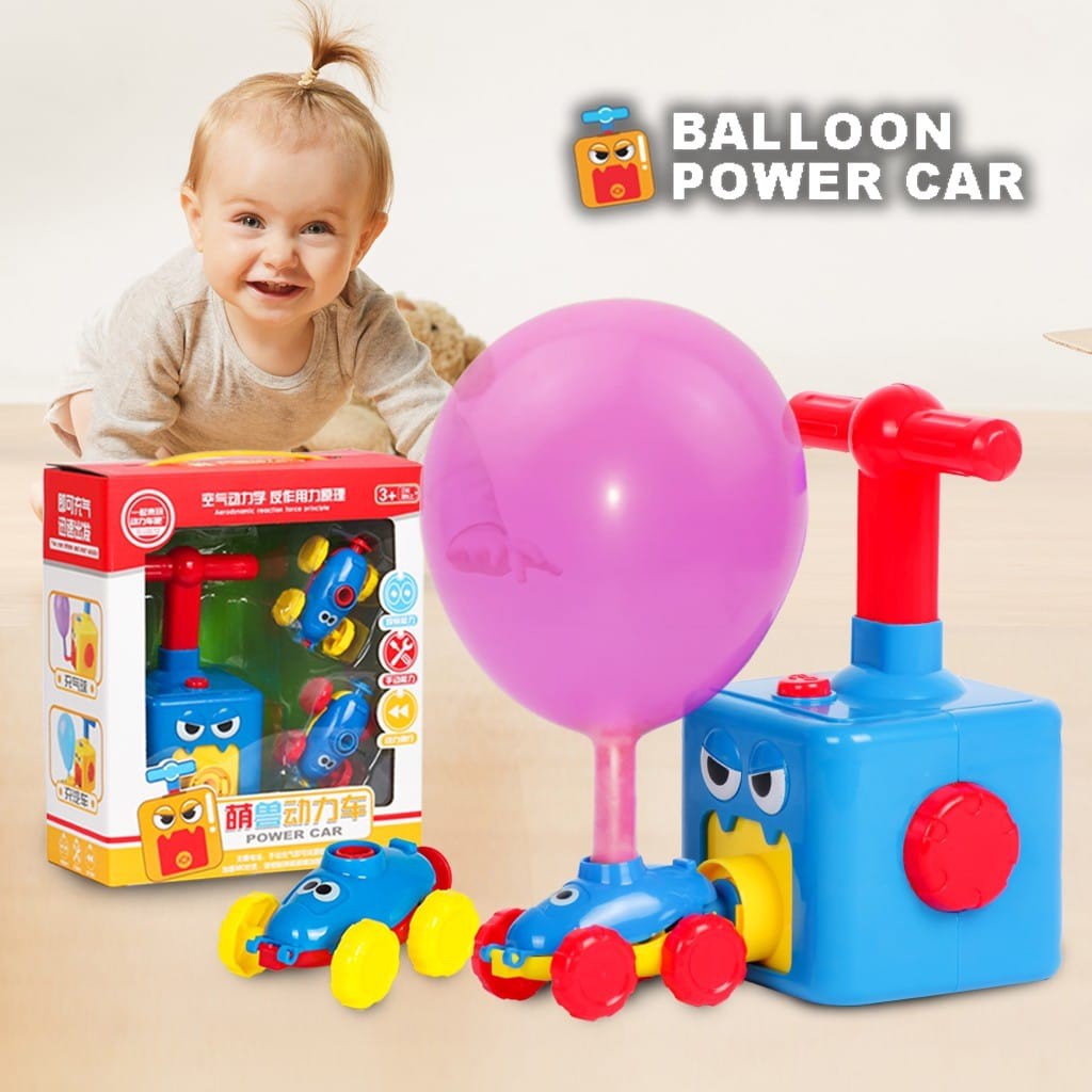 MAINAN MOBIL POMPA BALON AIR PRESSURE POWERED BALLOON CAR MAINAN TERBARU BER SNI