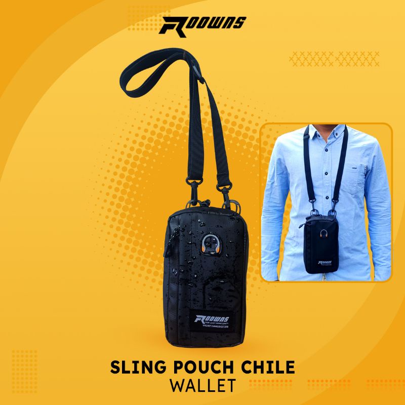 Sling Pouch Tas Selempang Mini Pria Wanita Waterproof Chile