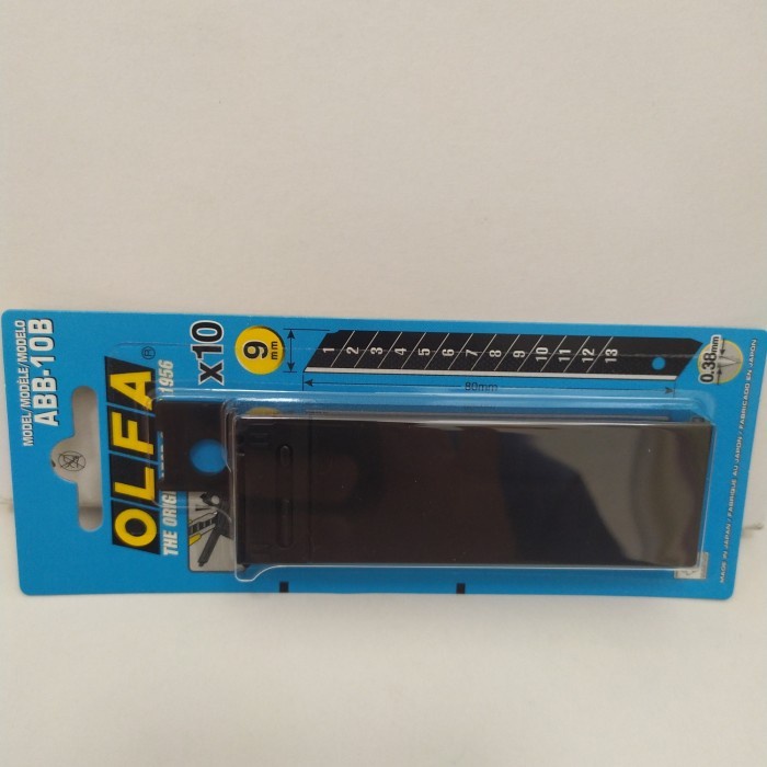 

Gilaa!!! Refill Cutter 9Mm Abb-10B Spare Blade (10Pcs Per Pack) Olfa Berkualitas