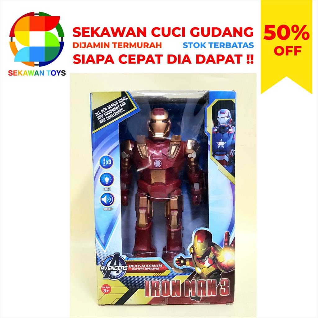 Mainan Robot Karakter Hero  Merah SEKAWAN SALE 15