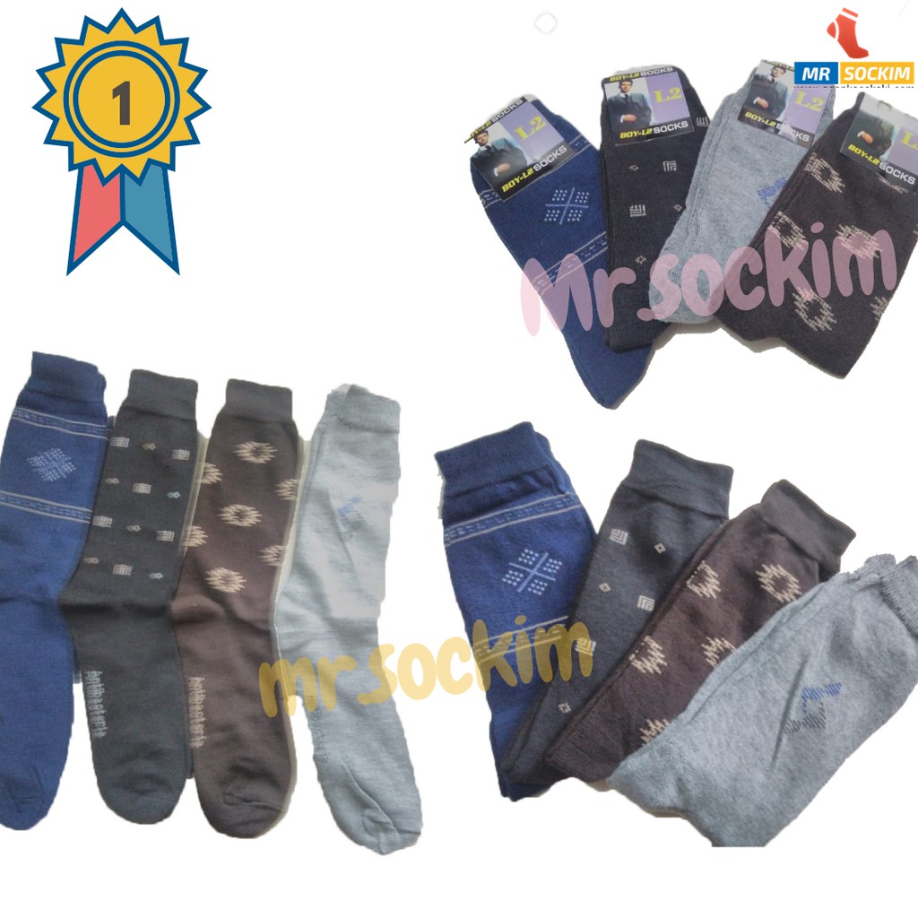 Kaos Kaki Pria kerja Kantor Panjang Motif Spandek Premium Grade A