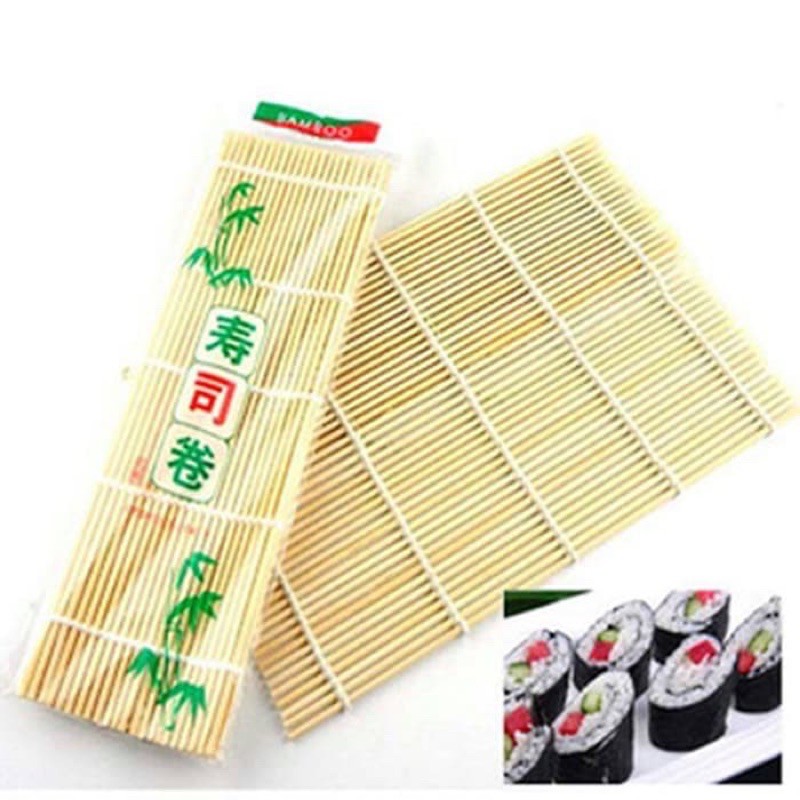 Tikar Penggulung Sushi Bamboo - Sushi Bamboo Mat - Alat Membuat Sushi