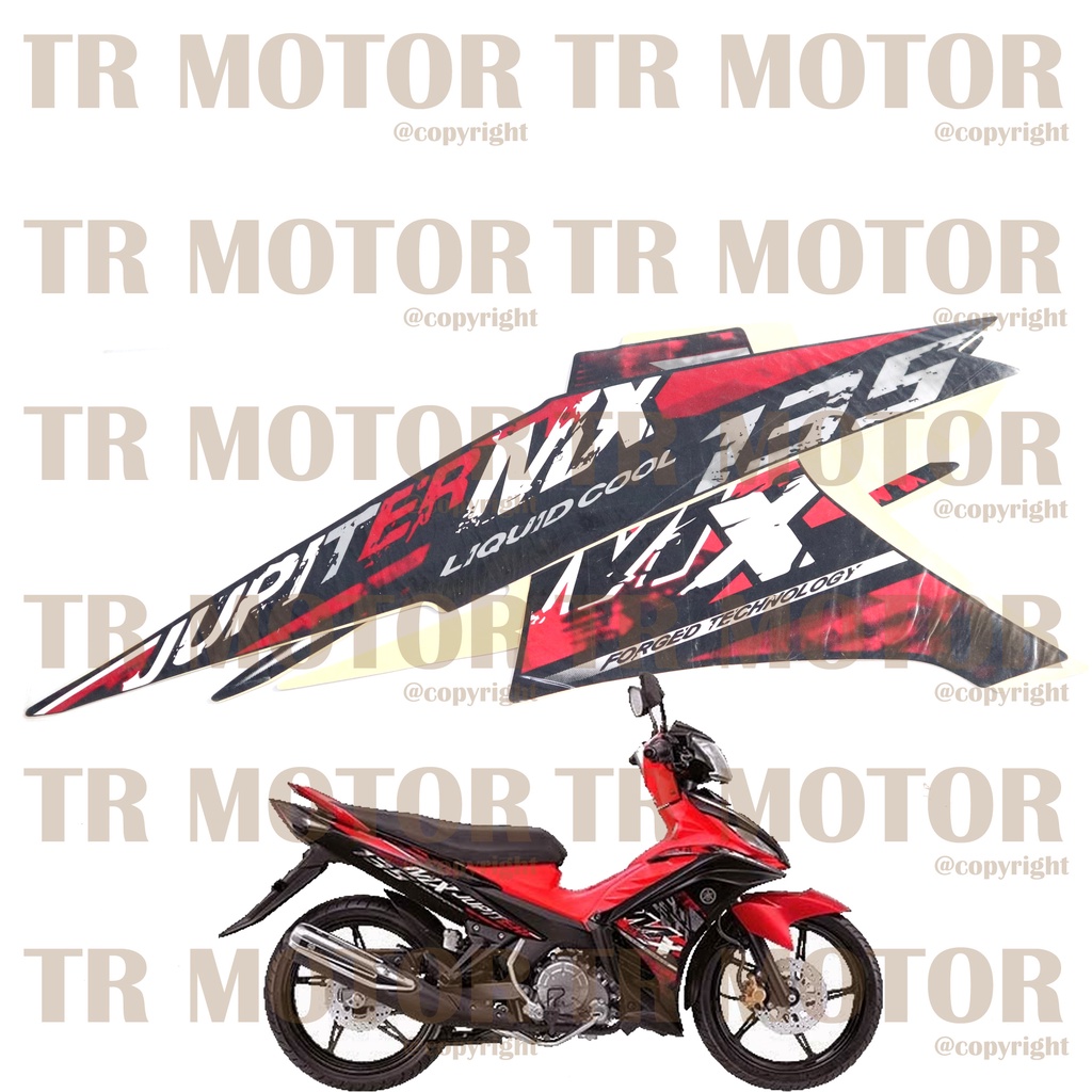 Stiker Motor Jupiter MX 135 2014 Sticker Striping Lis Full Set Motor