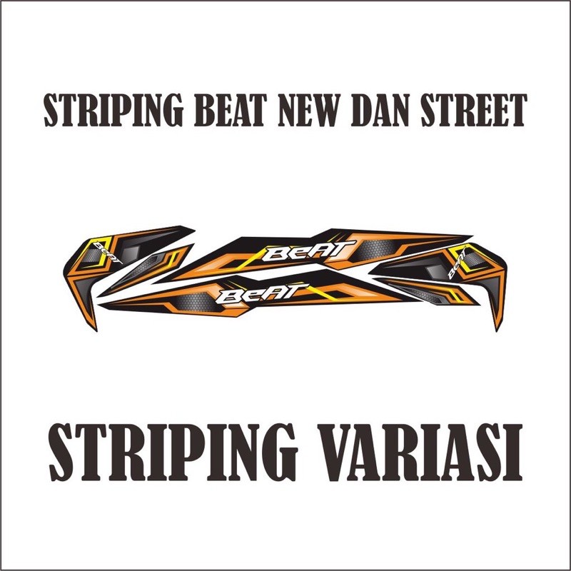 STRIPING VARIASI BEAT NEW DAN STREET GOLD