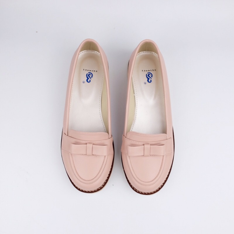 [SIAP KIRIM] BRShoes3 Pink Sepatu Kerja Casual Flat Wanita