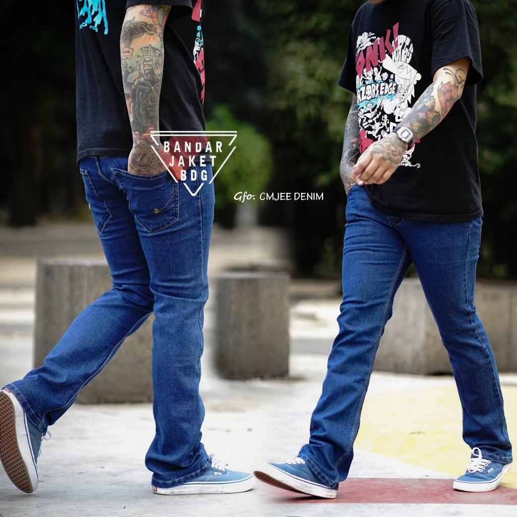 Celana Panjang Jeans Cut Bray Pria CMJee