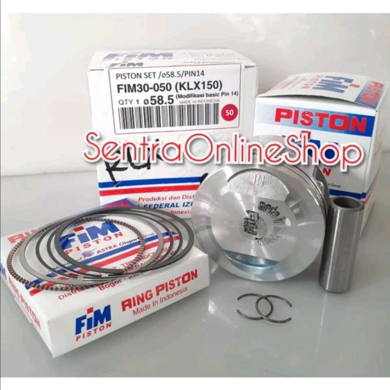 Piston seher kit klx 150 oversize 50 fim