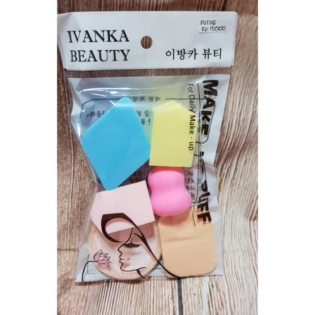 Puff Bedak Beauty Blender IVANKA isi 6