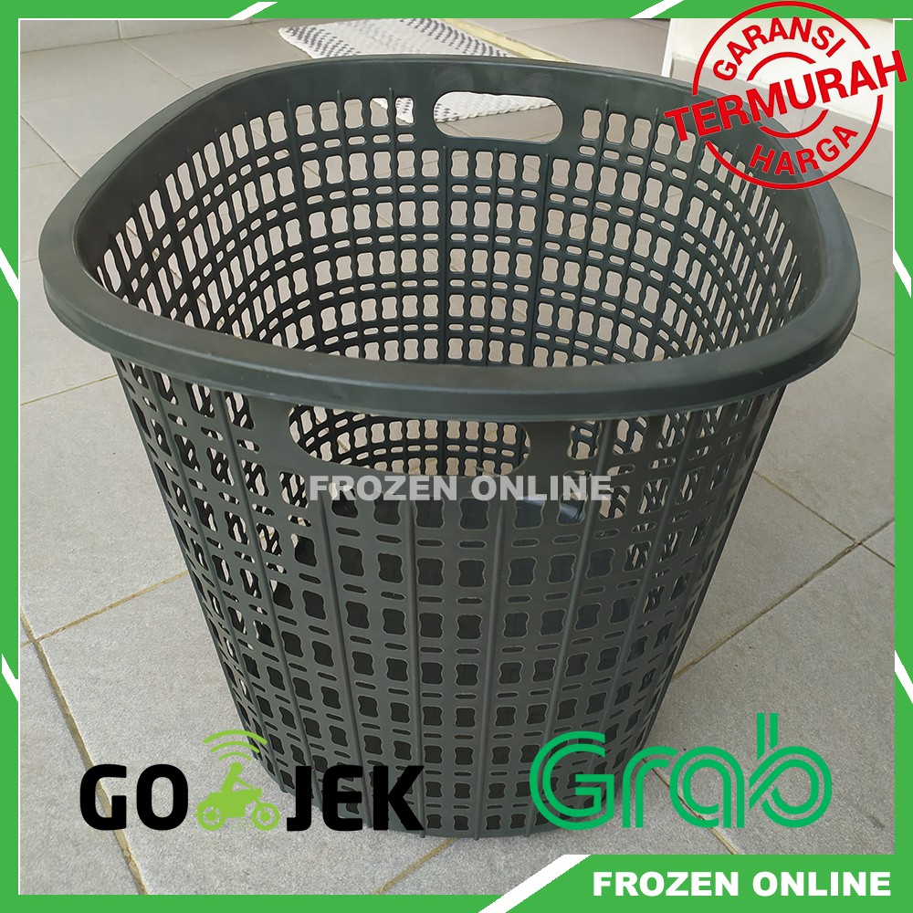  Keranjang  Baju  Laundry basket Pakaian Laundry Plastik 