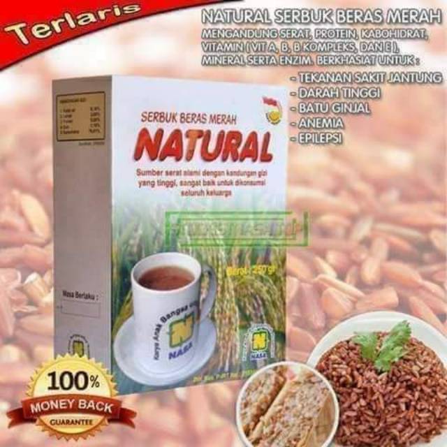 

Serbuk beras merah natural