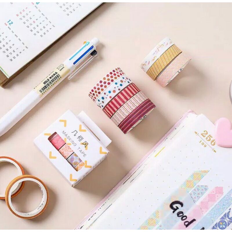 

Masking Tape Selotip Kertas Washi Motif Geometri untuk Dekorasi Scrapbook