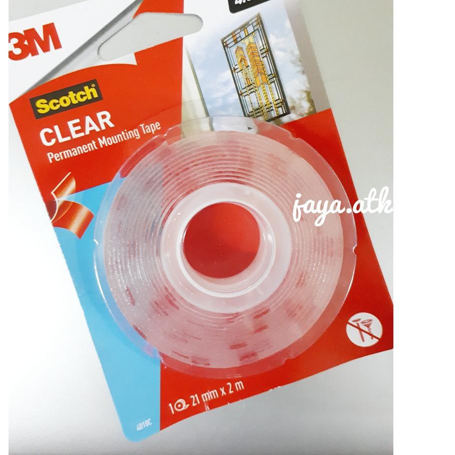 

R9FV 3M Scotch Double Tape VHB Mounting Transparan 4010c 21mm x 2m ◘Model Baru