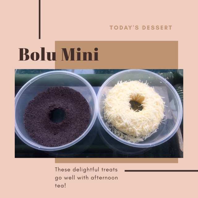 

Bolu Mini Ketan Item / Pisang / Susu