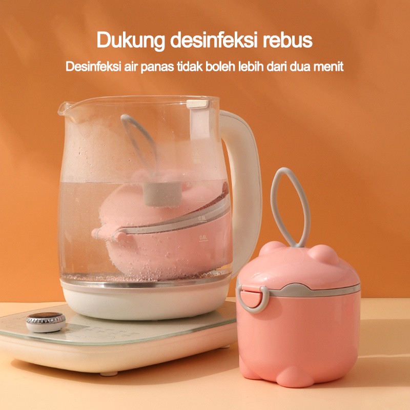 Kotak susu bubuk bayi/Kotak Penyimpanan Susu Bubuk Bayi Portabel Sealed Bentuk Bulat Mini/Kotak penyimpanan susu bubuk bayi  L190