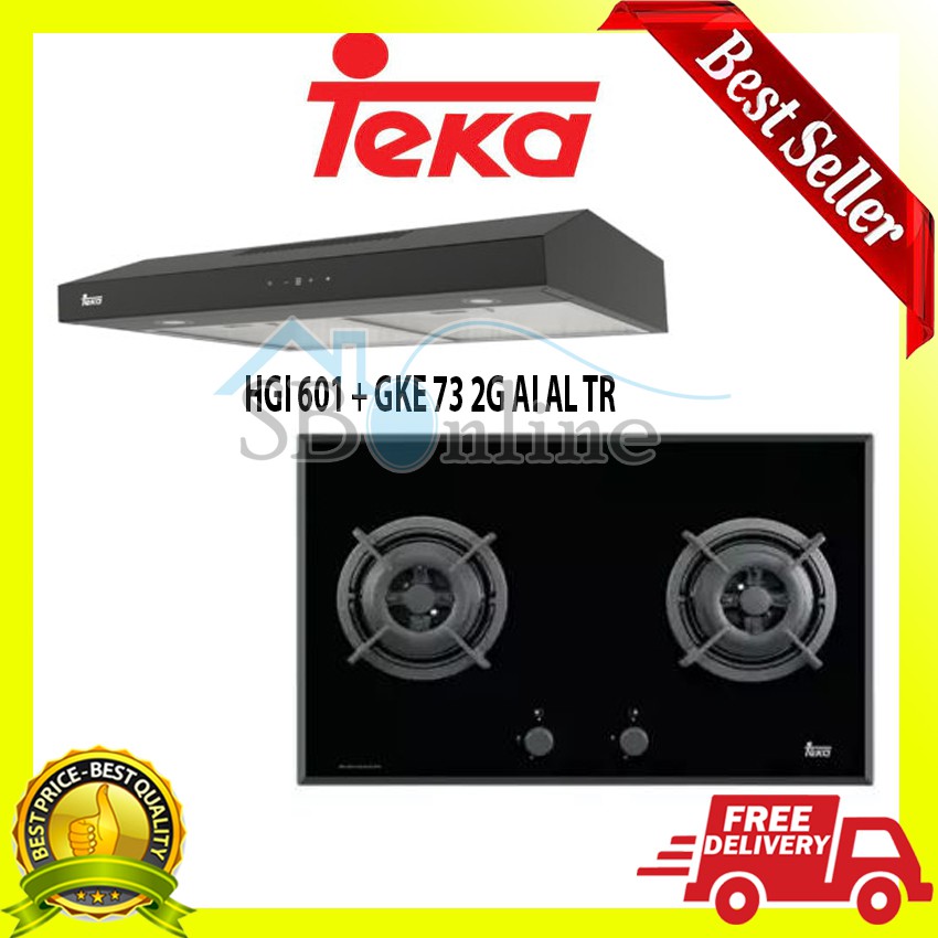 PAKET KOMPOR TANAM + COOKER HOOD TEKA- GKE 73 2G LUX AIALTR + HGI 601