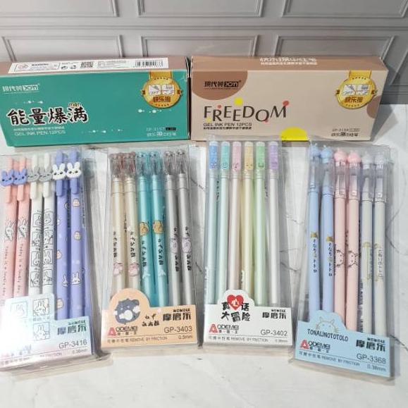 

(NEW ARRIVAL) (12pc) pen bisa hapus/pen gel hapus/erasable pen/pen hapus lucu fancy