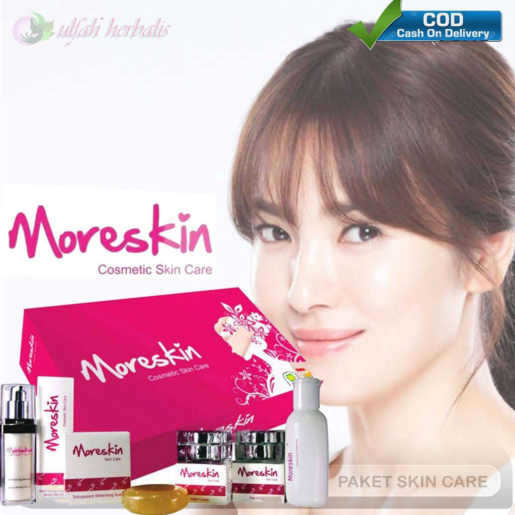 Moreskin Nasa Pemutih Wajah Penghilang Flek Hitam Cream Paket Cream Glowing Skin Care