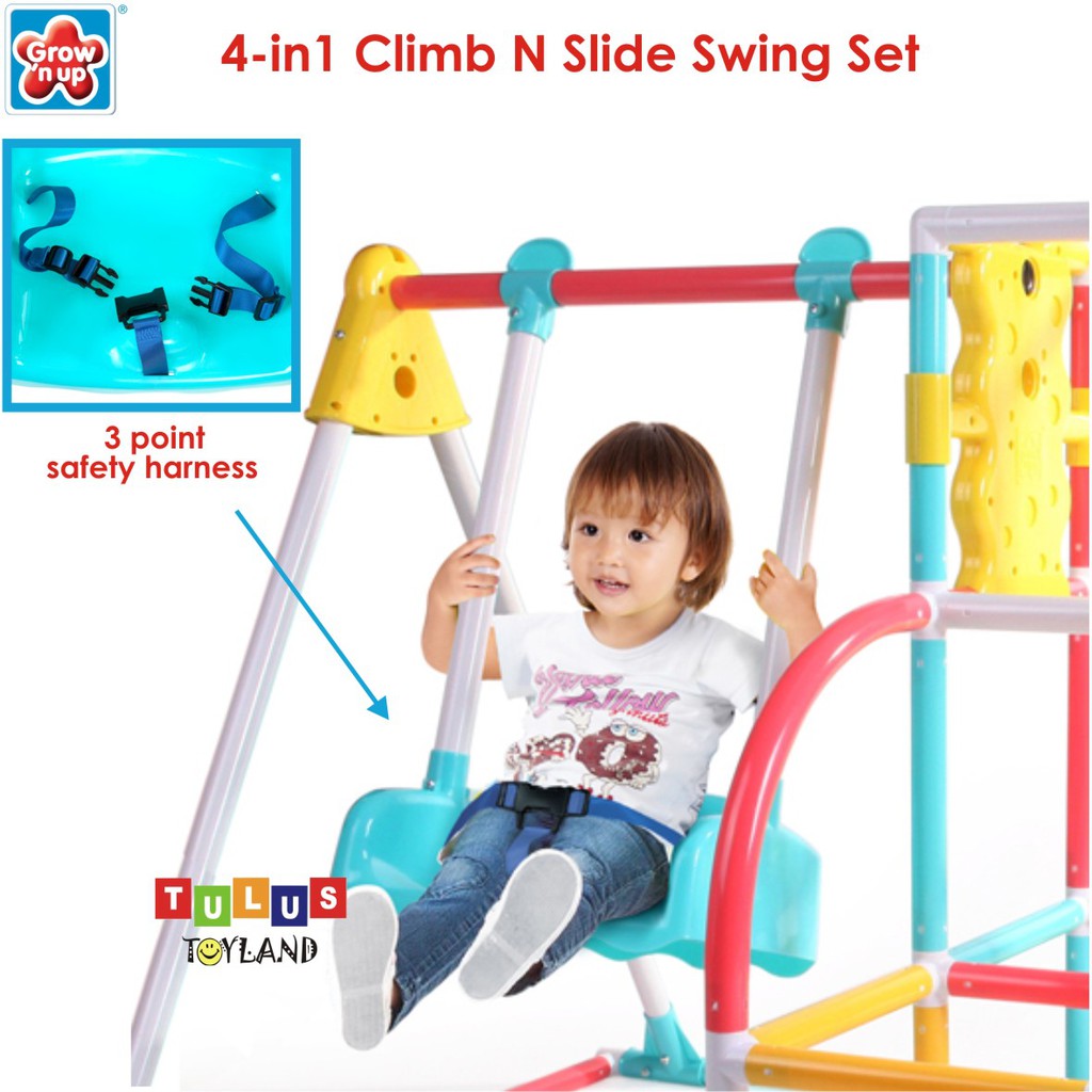 Perosotan Grow n up 4 in 1 climb slide swing monkey bar gymnastic anak Pelosotan Ayunan Seluncuran