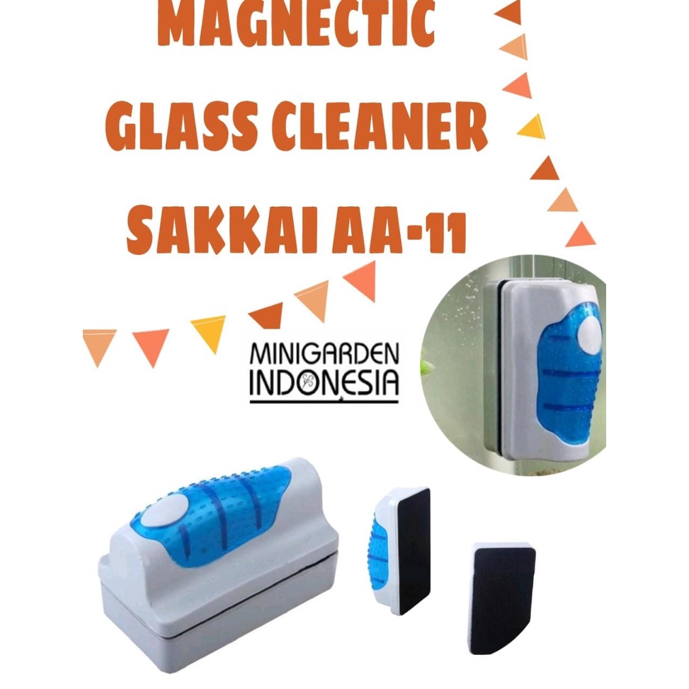 SAKKAI PRO AA-11 AQUARIUM MAGNETIC GLASS CLEANER PEMBERSIH KACA 11MM