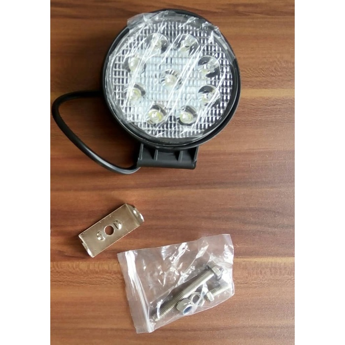 Lampu Sorot LED BULAT 27W Lampu Tembak 9 MATA Motor Mobil