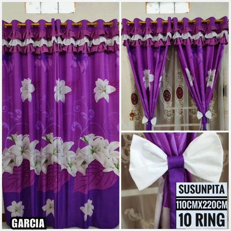 GORDEN RUMBAI SUSUN PITA SEMOKRING 10 MOTIF GARCIA