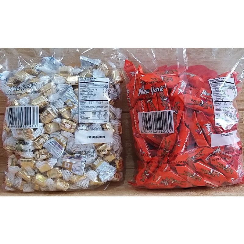 ✔MURAH Permen New York Susu Kacang &amp; Pemen Kelapa REPACK 250gr / Nougat Candy / Coconut Candy