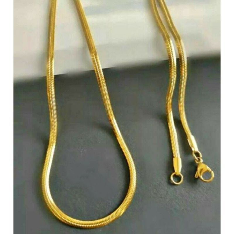 KALUNG TITANIUM EMAS PRIA WANITA ANTI KARAT / KALUNG EMAS BAHAN TITANIUM / KALUNG PRIA DAN WANITA