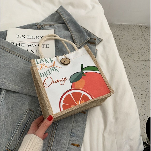 Godiva96 - MERCI SHOULDER BAG TOP HANDLE | TAS BAHU VINTAGE KOREA / KOREAN MEDAN-TP. Orange