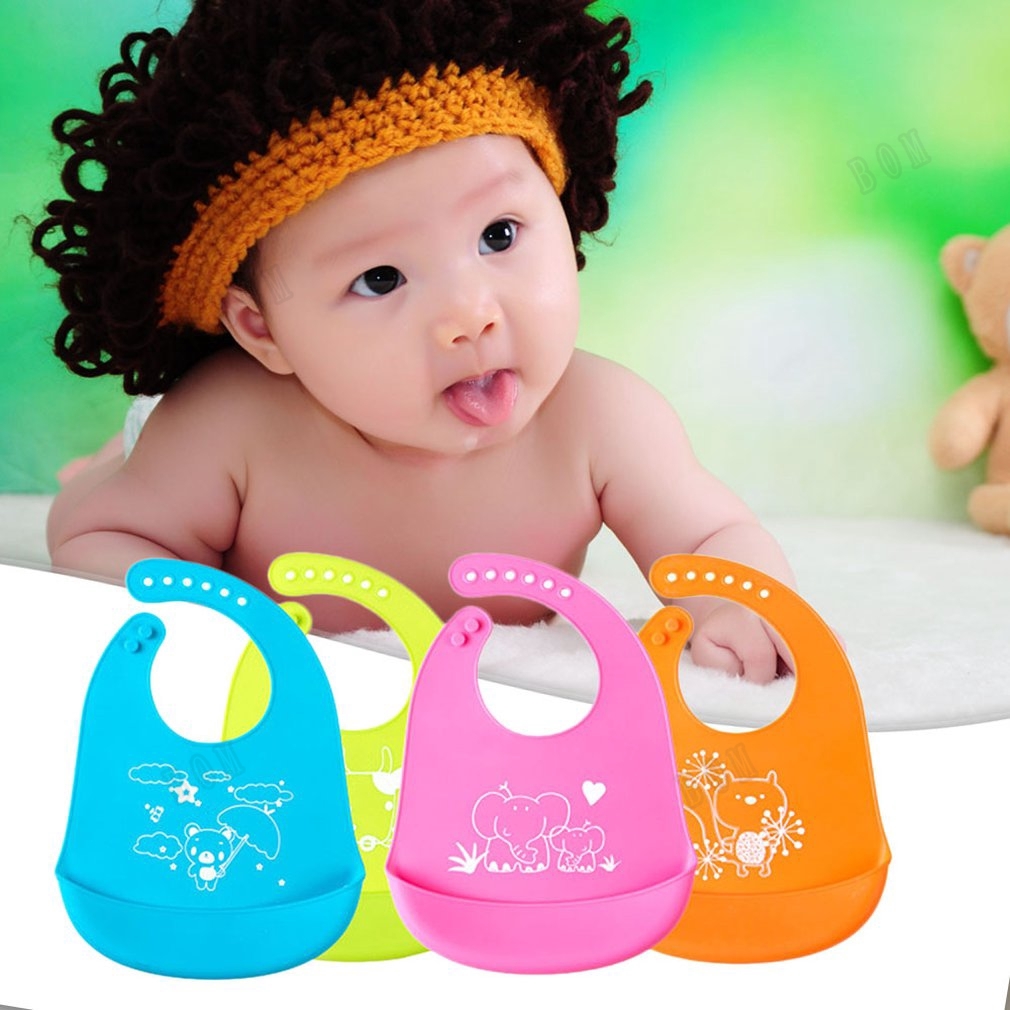 Children Baby Eat Bib Bib Baby Silicone Rice Bowl Neutral Silicone