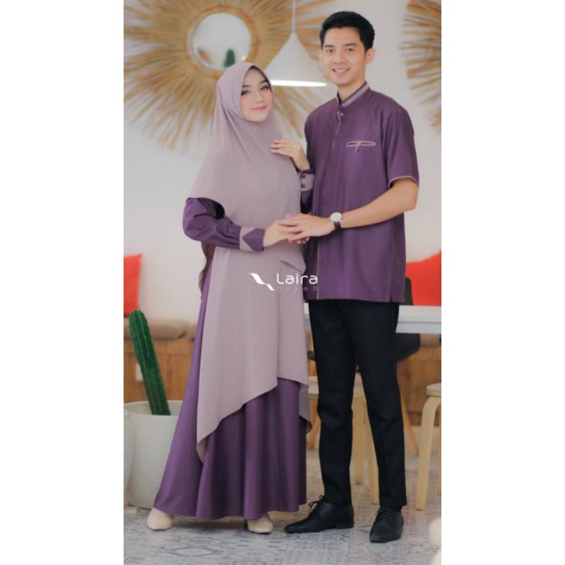 ZAKY ZAKIYA BY LAIRA / BAJU MUSLIM COUPLE / BAJU COUPLE DEWASA / BAJU KOKO PRIA POLOS