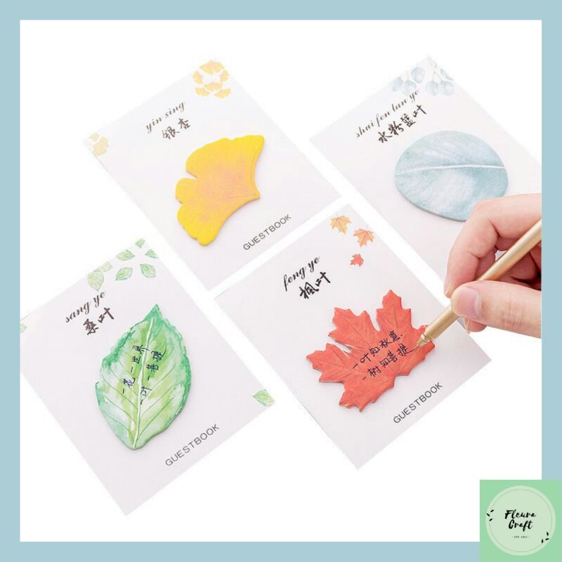 

Sticky Notes Daun Summer Autumn Leaves Memo