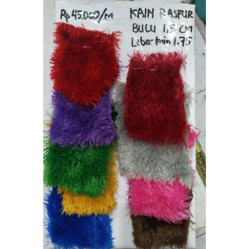 kain murah bulu bulu rasfur meteran weenee
