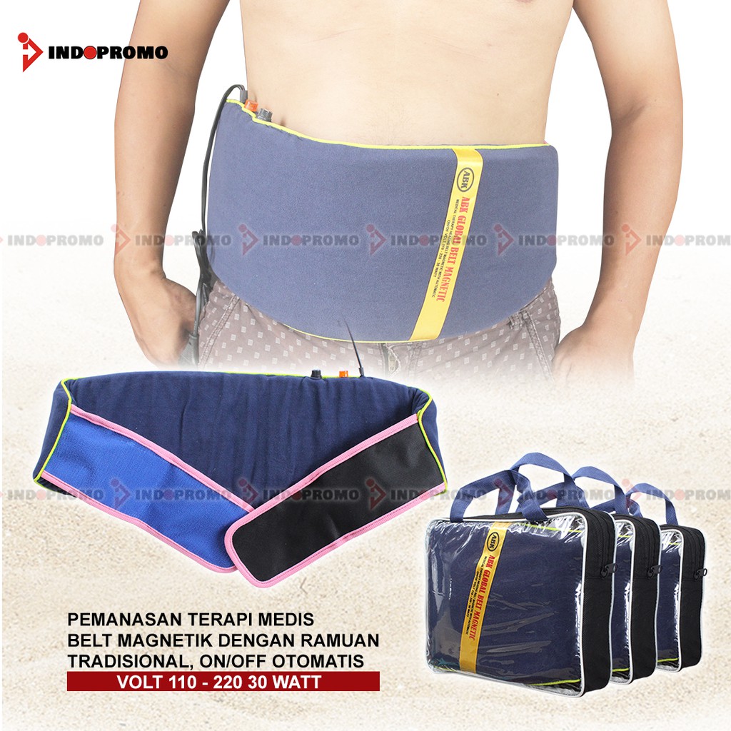 SABUK TERAPI PEMANAS ABK GLOBAL BELT MAGNETIK/ Bantal pemanas global/ abk global belt magnetic