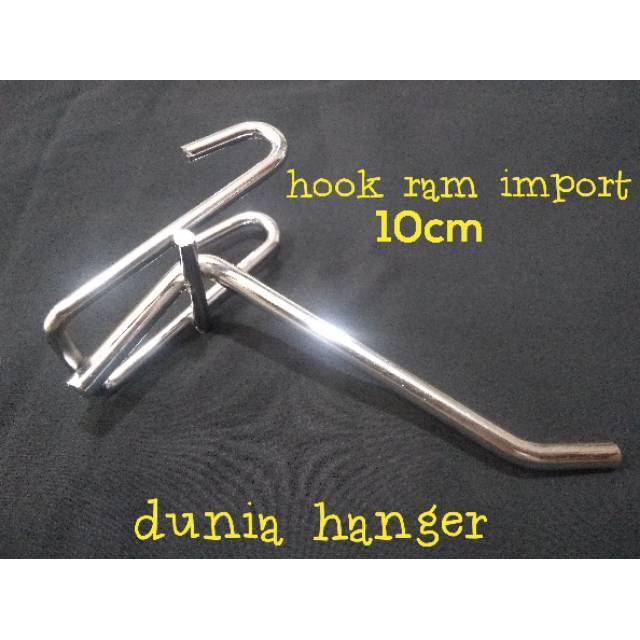 Hook RAM besi KROM gantungan aksesoris 10cm