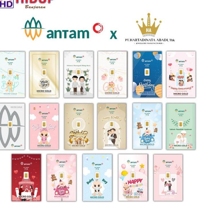SALEE.. Logam Mulia Antam X Hartadinata / 0.100 gram/Gift series/Emas/Investasi