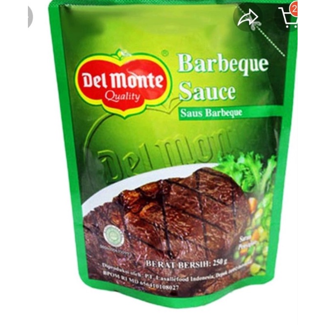 

Delmonte sauce barbeque 250g/ delmonte BBQ saus / Saus BBQ