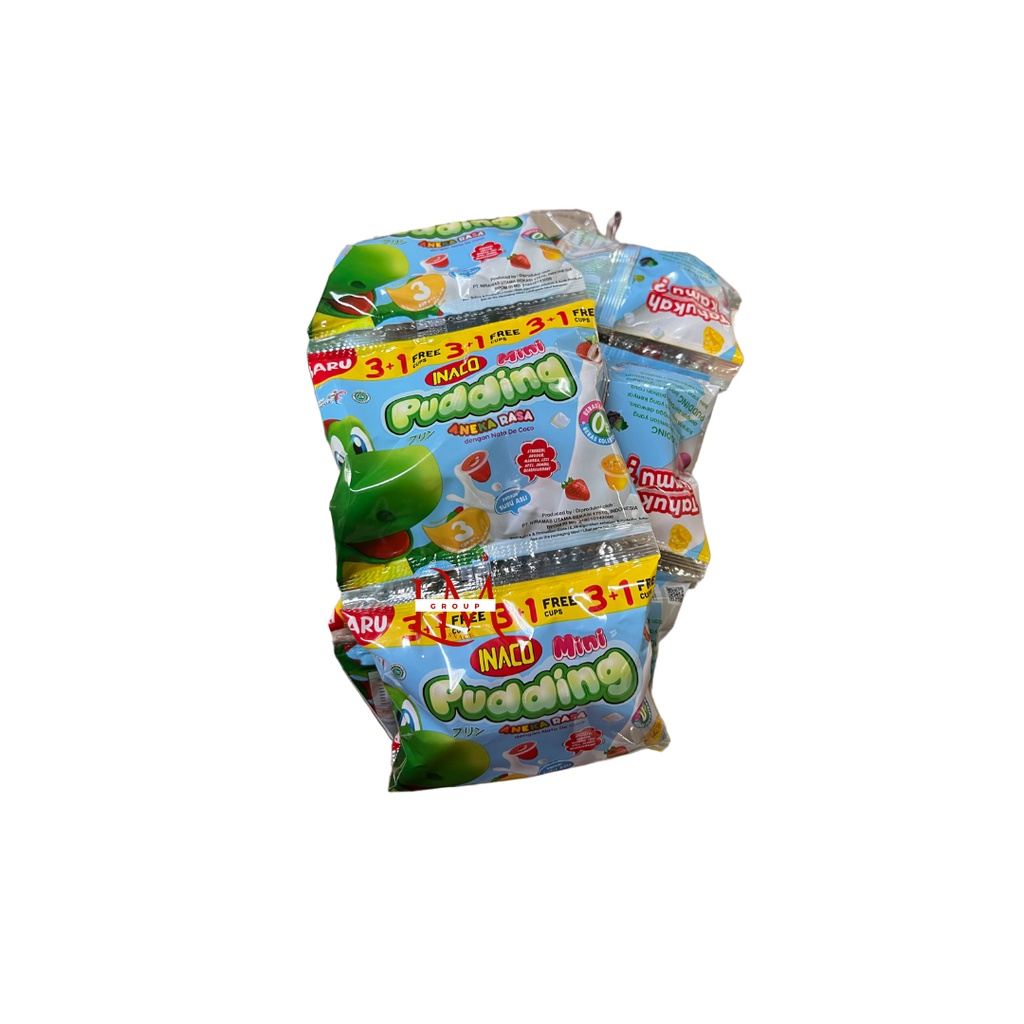 Inaco Mini Pudding Renceng Isi 10+1 Pack @3+1pcs / 1 Pack @10+2 pcs