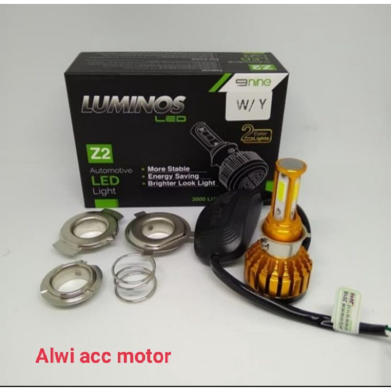 Lampu LED 3 sisi luminos z2 putih kuning 2 warna