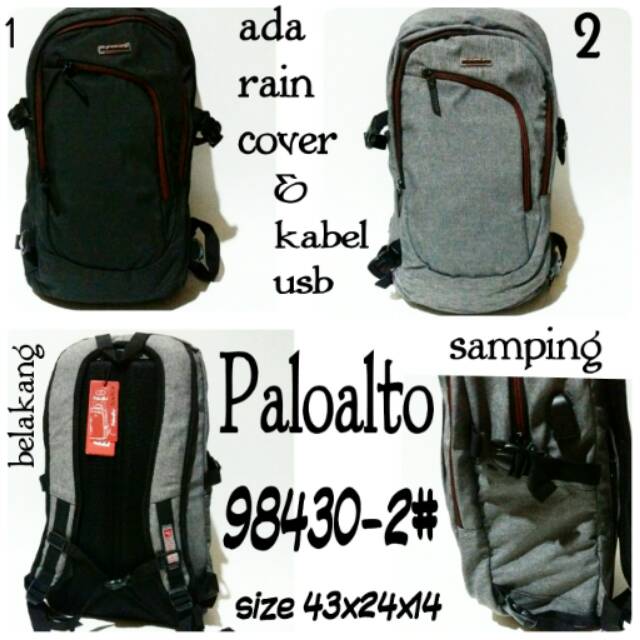 Tas ransel backpack paloalto 98430-2# tas punggung paloalto terbaru dan termurah