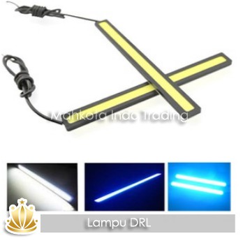 Lampu DRL LED Plasma COB Import 17 CM UNIVERSAL MURAH TERANG MANTAP - 1 set isi 2 pc