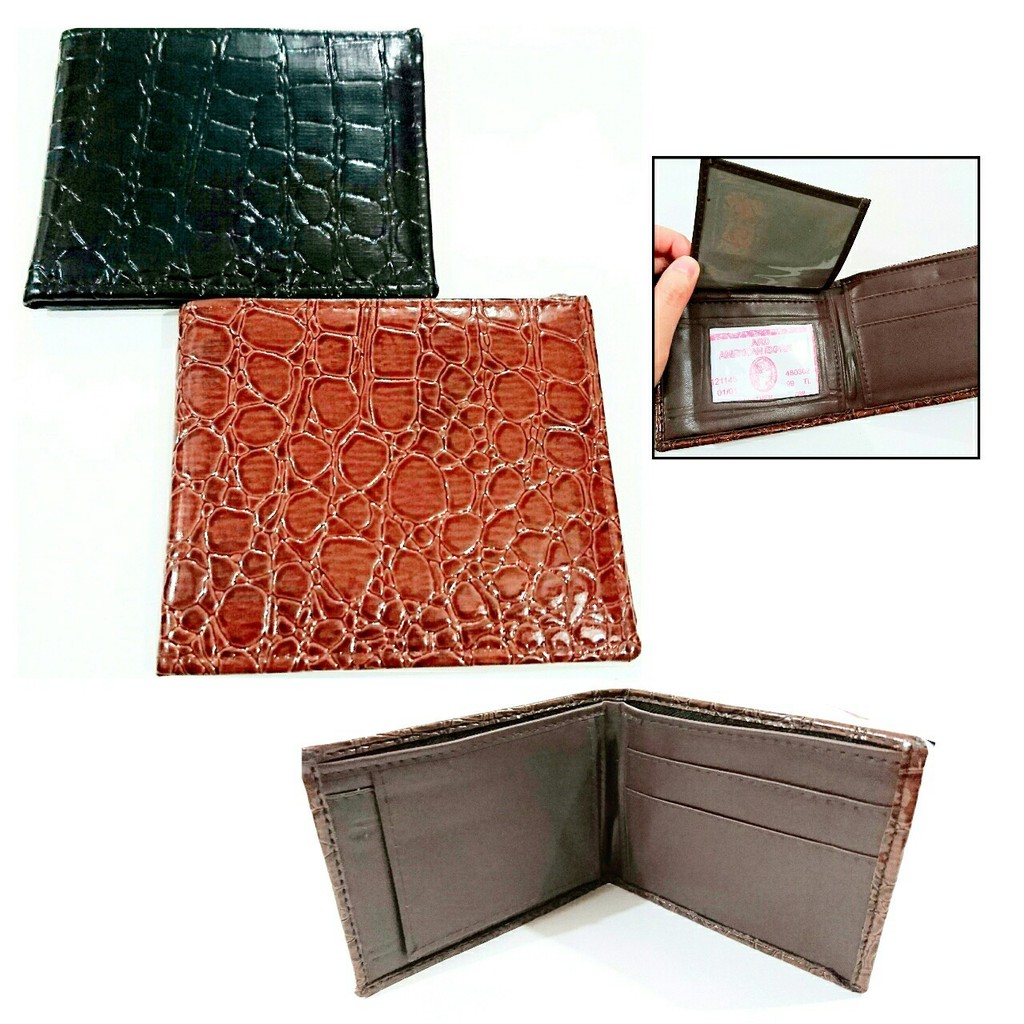 dompet cowok kulit semi buaya