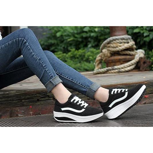 Sepatu Wanita Kest Vans Sds110 - Hitam, 37 Promoo Dengan Kualitas Terbaik