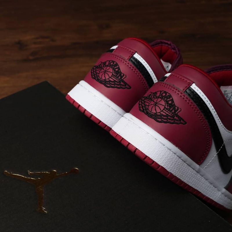 maroon jordan 1 low