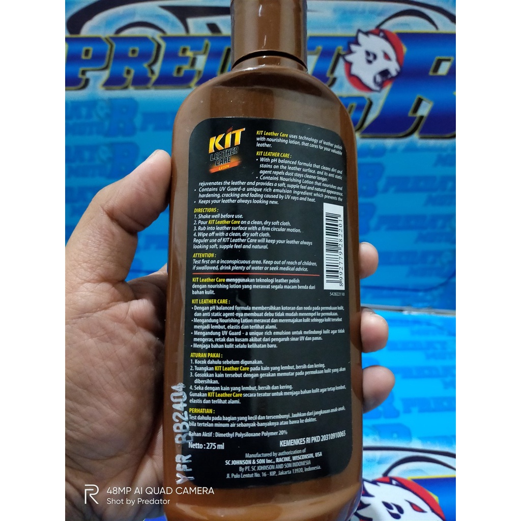 DETAILING PEMBERSIH INTERIOR MOBIL JOK PLAFON TAHAN LAMA KIT LEATHER CARE 275ML